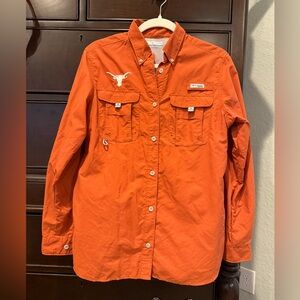 Men's University of Texas Burnt Orange Shirt Jacket UT Size S